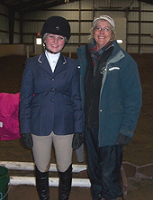 Jeri O'Keefe and her daughter kimberly at the December 18th, 2011 SECT show at Mystic Valley