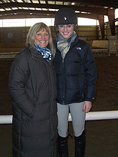 Jeryl Davis and her daughter Jorden at the December 5th, 2010 River's Edge show at Westbrook Hunt Club