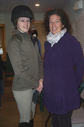 Clare Bornstein of the Southeastern Connecticut IEA team and her Mother