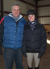 Windcrest coach Armand Chenelle and his daughter Rebekah