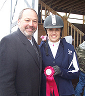 Mackenzie Majeskie of Linden Hall with her Father on 1/21/12