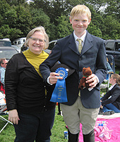 Jack Walker of the Metropolitan Equestrian Team with his Mother