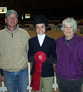 Jamey and Emmie Prettyman with elle Macleod of Pickwick - Clay Hill at 2011 IEA Nationals