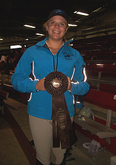 Sarah Merritt of Evermore Farm at 2012 IEA Nationals prior to the annual parade