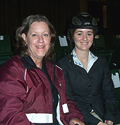 Caroline Schock of Falcon Ridge and her Mother at 2011 IEA Nationals