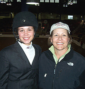 Natalie Thorpe and coach Alicia story of Storybook Farm at 2012 IEA Nationals