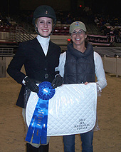 Whitney Bullion and coach Alisha Metcalfe of Sylvan at 2011 IEA Nationals