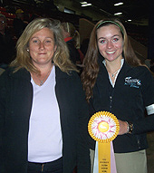 Willow Way coach Sarah Ash and senior Charlotte Clark at 2012 IEA Nationals